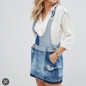 Free People Denim Patchwork Skirt Jumper Size 4